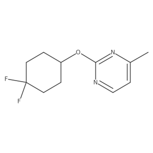 2-[(4,4-Difluorocyclohexyl)oxy]-4-methylpyrimidine结构式