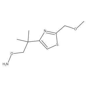 O-{2-[2-(methoxymethyl)-1,3-thiazol-4-yl]-2-methylpropyl}hydroxylamine Structure