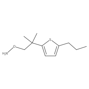 O-[2-methyl-2-(5-propylthiophen-2-yl)propyl]hydroxylamine结构式