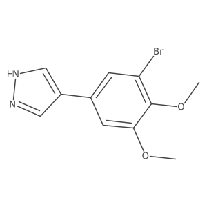 4-(3-bromo-4,5-dimethoxyphenyl)-1H-pyrazole Structure
