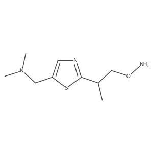 ({2-[1-(Aminooxy)propan-2-yl]-1,3-thiazol-5-yl}methyl)dimethylamine Structure