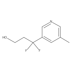 3,3-Difluoro-3-(5-methylpyridin-3-yl)propan-1-ol Structure