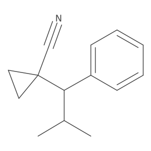 1-(2-Methyl-1-phenylpropyl)cyclopropane-1-carbonitrile结构式