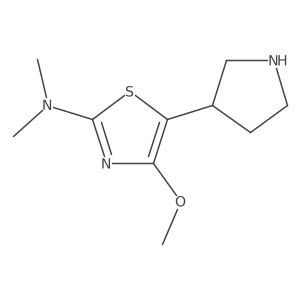 4-methoxy-N,N-dimethyl-5-(pyrrolidin-3-yl)-1,3-thiazol-2-amine Structure