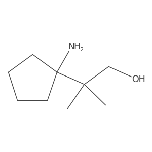 2-(1-Aminocyclopentyl)-2-methylpropan-1-ol Structure