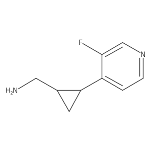 [2-(3-Fluoropyridin-4-yl)cyclopropyl]methanamine结构式