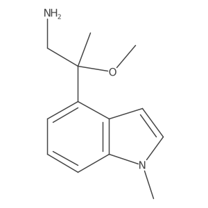 2-methoxy-2-(1-methyl-1H-indol-4-yl)propan-1-amine结构式