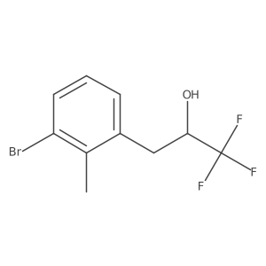 3-(3-Bromo-2-methylphenyl)-1,1,1-trifluoropropan-2-ol结构式