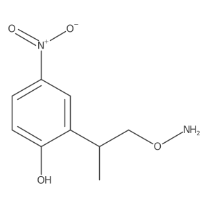 2-[1-(Aminooxy)propan-2-yl]-4-nitrophenol Structure