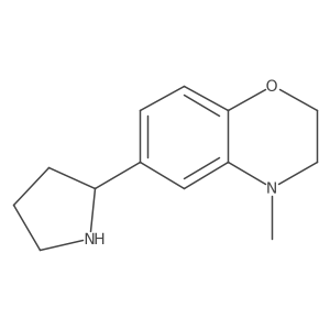 4-methyl-6-(pyrrolidin-2-yl)-3,4-dihydro-2H-1,4-benzoxazine Structure