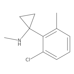 1-(2-chloro-6-methylphenyl)-N-methylcyclopropan-1-amine结构式