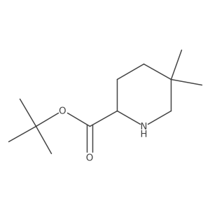 Tert-butyl 5,5-dimethylpiperidine-2-carboxylate结构式