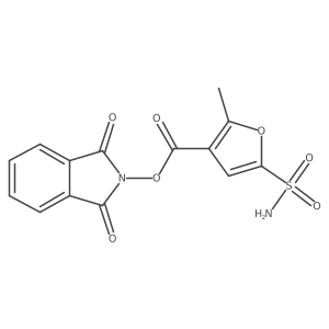 1,3-dioxo-2,3-dihydro-1H-isoindol-2-yl 2-methyl-5-sulfamoylfuran-3-carboxylate结构式
