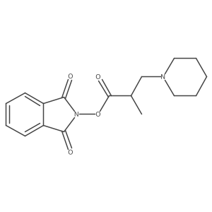 1,3-dioxo-2,3-dihydro-1H-isoindol-2-yl 2-methyl-3-(piperidin-1-yl)propanoate Structure