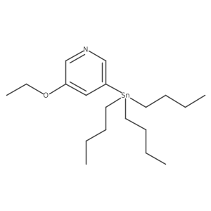3-Ethoxy-5-(tributylstannyl)pyridine结构式