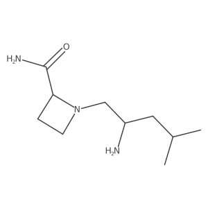 1-[(2S)-2-amino-4-methylpentyl]azetidine-2-carboxamide结构式