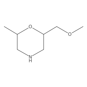 (2S,6R)-2-(Methoxymethyl)-6-methylmorpholine结构式