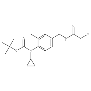 Tert-butyl N-[4-[[(2-chloroacetyl)amino]methyl]-2-methylphenyl]-N-cyclopropylcarbamate Structure