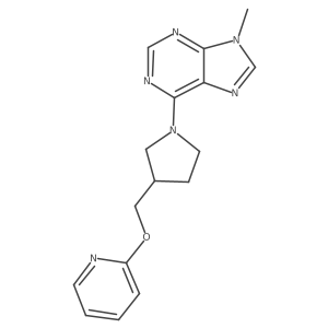 9-methyl-6-{3-[(pyridin-2-yloxy)methyl]pyrrolidin-1-yl}-9H-purine结构式