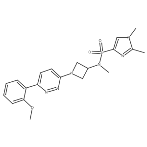 N-{1-[6-(2-methoxyphenyl)pyridazin-3-yl]azetidin-3-yl}-N,1,2-trimethyl-1H-imidazole-4-sulfonamide Structure