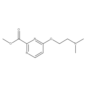 Methyl 4-[2-(dimethylamino)ethoxy]pyrimidine-2-carboxylate结构式