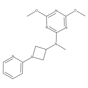 4,6-dimethoxy-N-methyl-N-[1-(pyridin-2-yl)azetidin-3-yl]-1,3,5-triazin-2-amine Structure