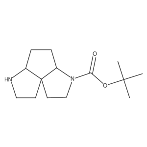 tert-Butyl octahydrocyclopenta[1,2-b:3,2-b']dipyrrole-3(3aH)-carboxylate结构式