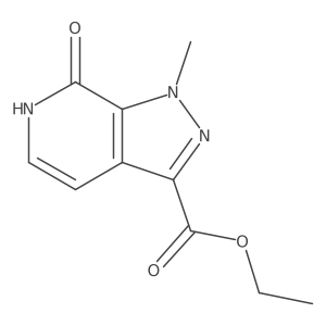 ethyl 1-methyl-7-oxo-6H-pyrazolo[3,4-c]pyridine-3-carboxylate结构式