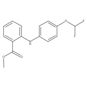 Methyl 2-{[4-(difluoromethoxy)phenyl]amino}benzoate结构式