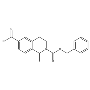 2-[(Benzyloxy)carbonyl]-1-methyl-1,2,3,4-tetrahydroisoquinoline-6-carboxylic acid结构式
