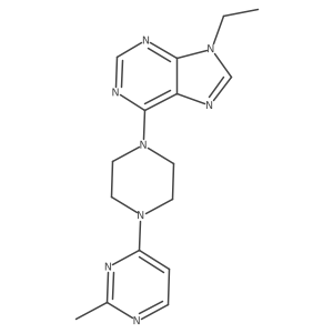 9-ethyl-6-[4-(2-methylpyrimidin-4-yl)piperazin-1-yl]-9H-purine Structure