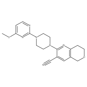 2-[4-(4-methoxypyrimidin-2-yl)piperazin-1-yl]-5H,7H,8H-pyrano[4,3-b]pyridine-3-carbonitrile Structure