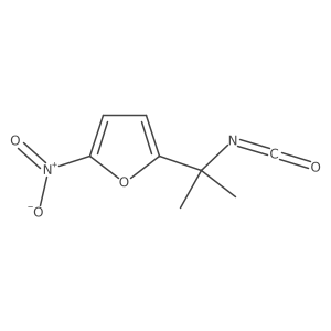 2-(2-Isocyanatopropan-2-yl)-5-nitrofuran Structure