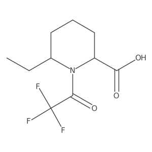 6-Ethyl-1-(2,2,2-trifluoroacetyl)piperidine-2-carboxylic acid Structure