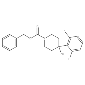 Benzyl 4-(2,6-difluorophenyl)-4-hydroxypiperidine-1-carboxylate结构式