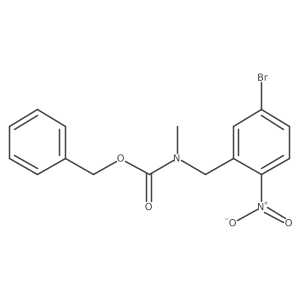 benzyl N-[(5-bromo-2-nitrophenyl)methyl]-N-methylcarbamate结构式
