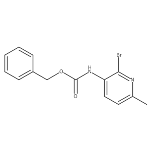 benzyl N-(2-bromo-6-methylpyridin-3-yl)carbamate Structure