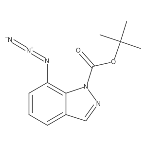 tert-butyl 7-azido-1H-indazole-1-carboxylate结构式