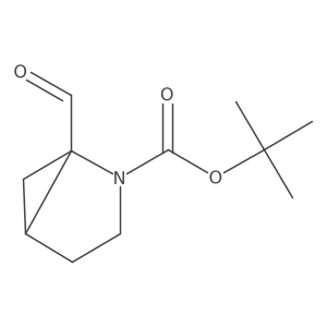 Tert-butyl 1-formyl-2-azabicyclo[3.1.0]hexane-2-carboxylate结构式