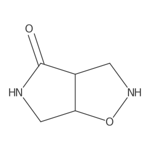 hexahydro-2H-pyrrolo[3,4-d][1,2]oxazol-4-one结构式
