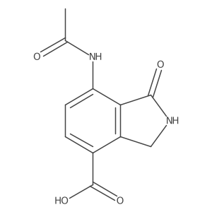 7-acetamido-1-oxo-2,3-dihydro-1H-isoindole-4-carboxylic acid Structure