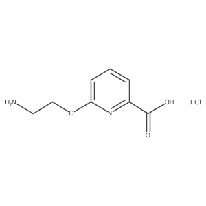 6-(2-Aminoethoxy)pyridine-2-carboxylic acid hydrochloride结构式