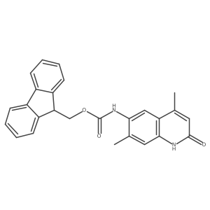 (9H-fluoren-9-yl)methyl N-(2-hydroxy-4,7-dimethylquinolin-6-yl)carbamate结构式