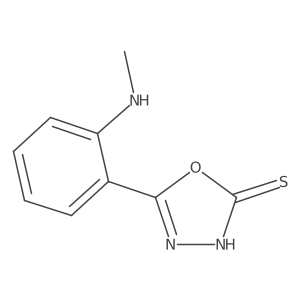 5-[2-(Methylamino)phenyl]-1,3,4-oxadiazole-2(3H)-thione Structure