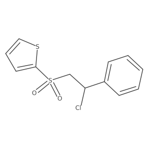 2-(2-Chloro-2-phenylethyl)sulfonylthiophene Structure