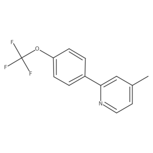 4-Methyl-2-(4-(trifluoromethoxy)phenyl)pyridine结构式