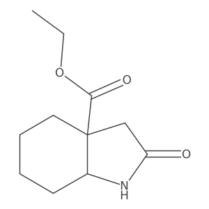 Ethyl (3aR,7aS)-2-oxo-3,4,5,6,7,7a-hexahydro-1H-indole-3a-carboxylate Structure