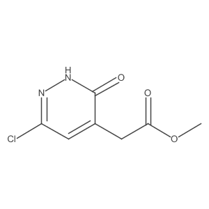 Methyl 2-(6-chloro-3-oxo-2,3-dihydropyridazin-4-yl)acetate Structure