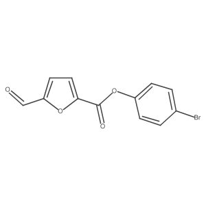4-Bromophenyl 5-formyl-2-furancarboxylate结构式
