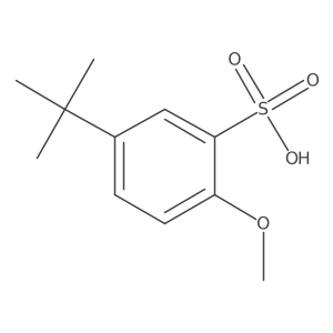 5-(tert-Butyl)-2-methoxybenzenesulfonic acid结构式
